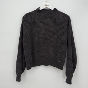 Hollister Gray Mock Neck Sweater Size Small Fall